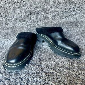 Proenza Schouler lug sole fur lined mules